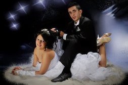 Dieses Hochzeitsfoto lässt Zweideutigkeit zu