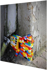 Kleine Legosteine sollen große Mauer stabilisieren