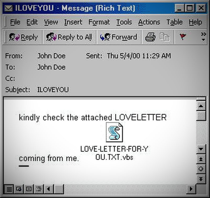 Liebesbrief vom Computer