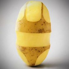 Auch eine gute Idee: Der Kartoffel ein sexy Outfit verpassen.
